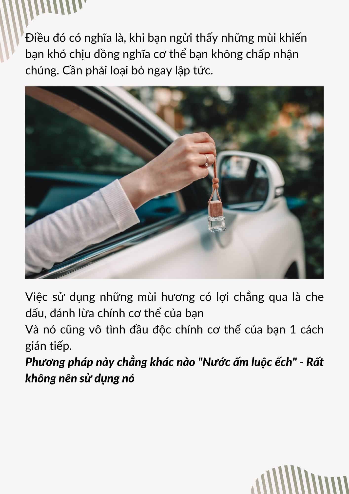 Cách khử mùi ô tô hiệu quả