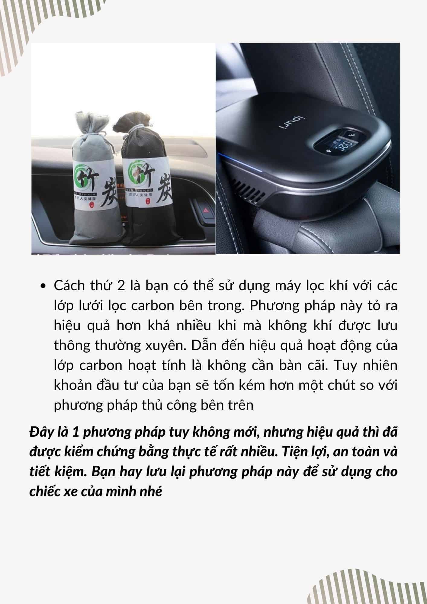 Cách khử mùi ô tô hiệu quả
