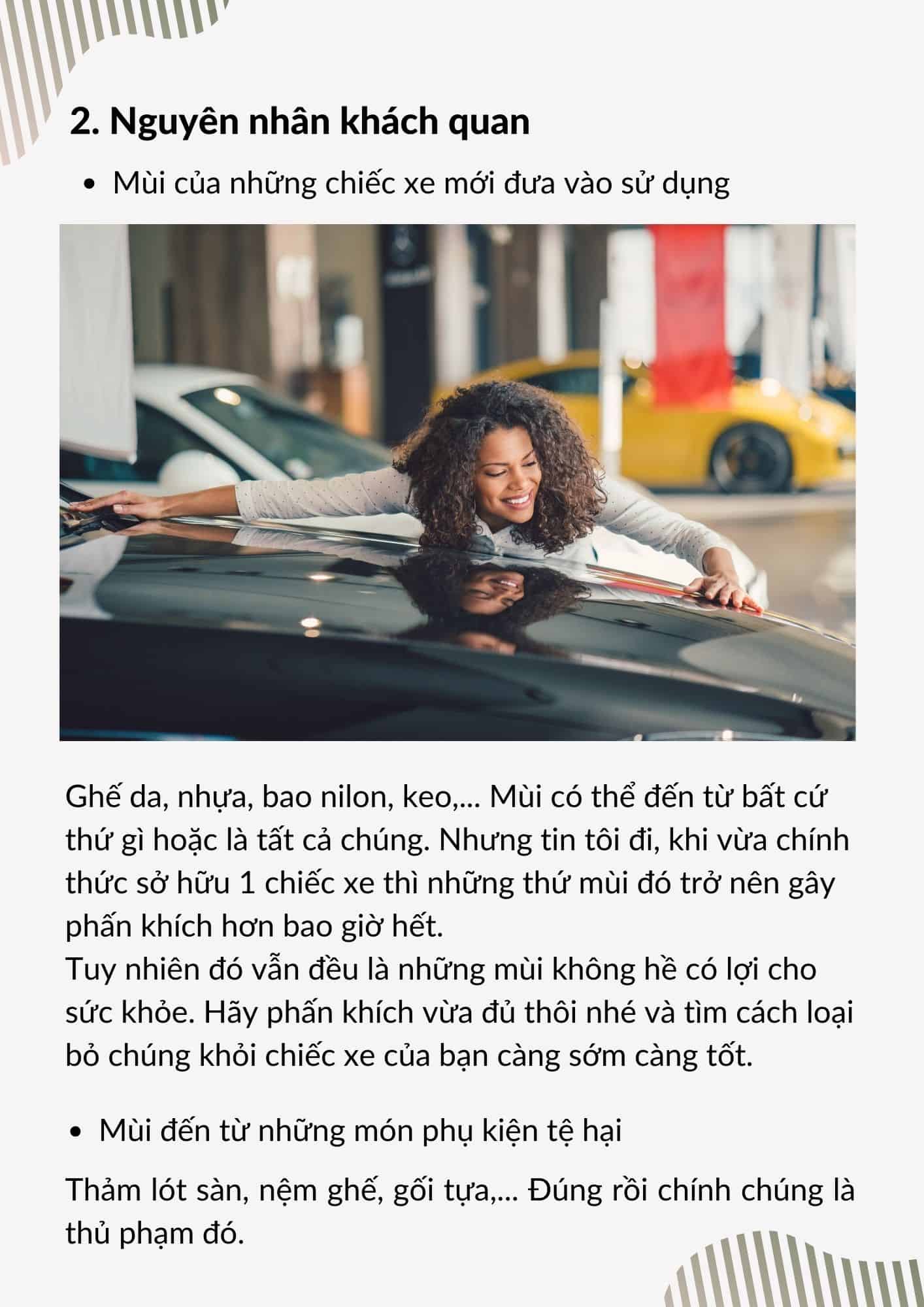 Cách khử mùi ô tô hiệu quả
