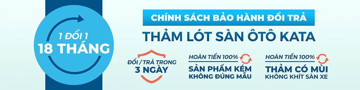 Thảm lót sàn ô tô KATA chính sách mua hàng