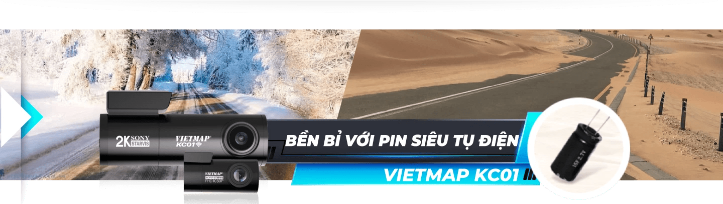 Camera hành trình VietMap KC01 cảnh báo giao thông