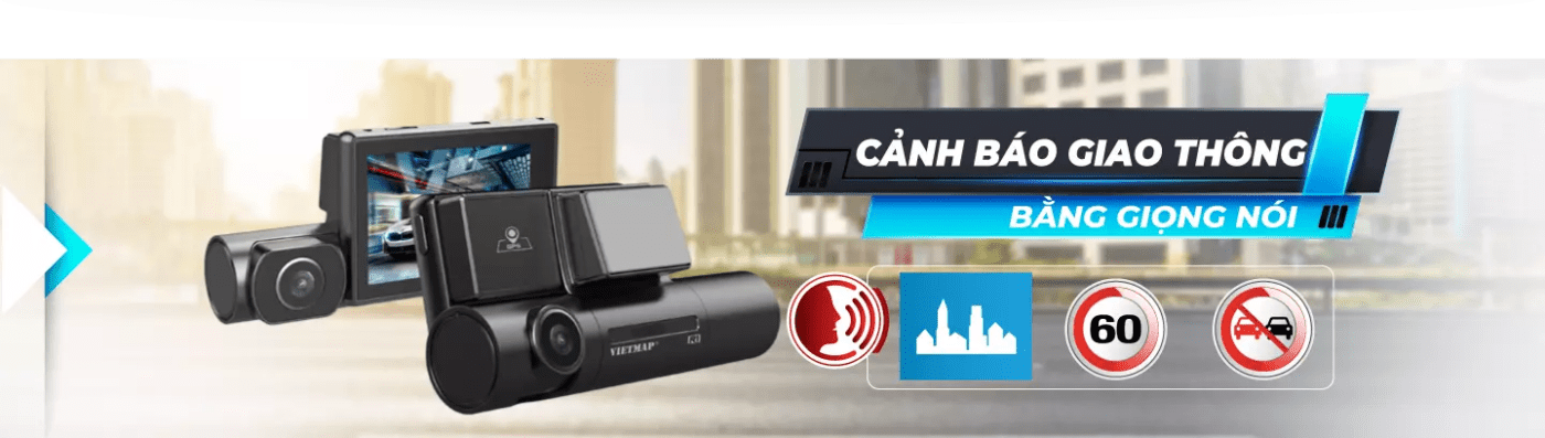 Camera hành trình VietMap R1 cảm ứng Oled ghi hình trước và trong xe