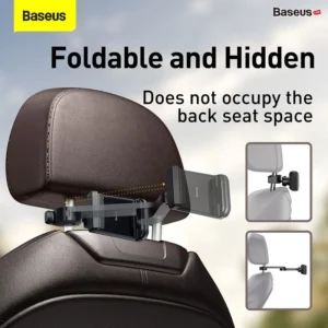 Bộ đế giữ điện thoại gắn lưng ghế xe hơi tích hợp sạc không dây Baseus