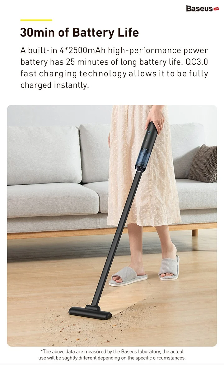 Máy hút bụi Mini cầm tay Baseus H5 Vacuum Portable Cleaner