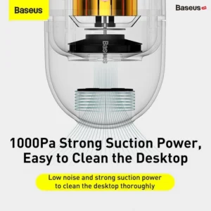 Máy hút bụi mini cầm tay Baseus C2 Desktop Capsule Vacuum Cleaner