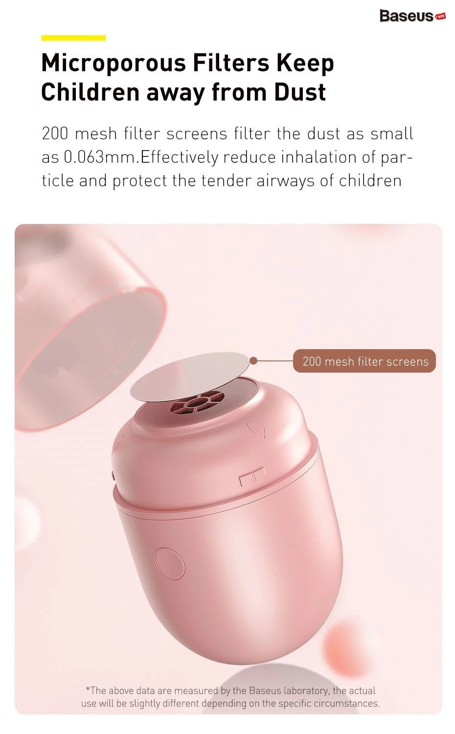 Máy hút bụi mini cầm tay Baseus C2 Desktop Capsule Vacuum Cleaner