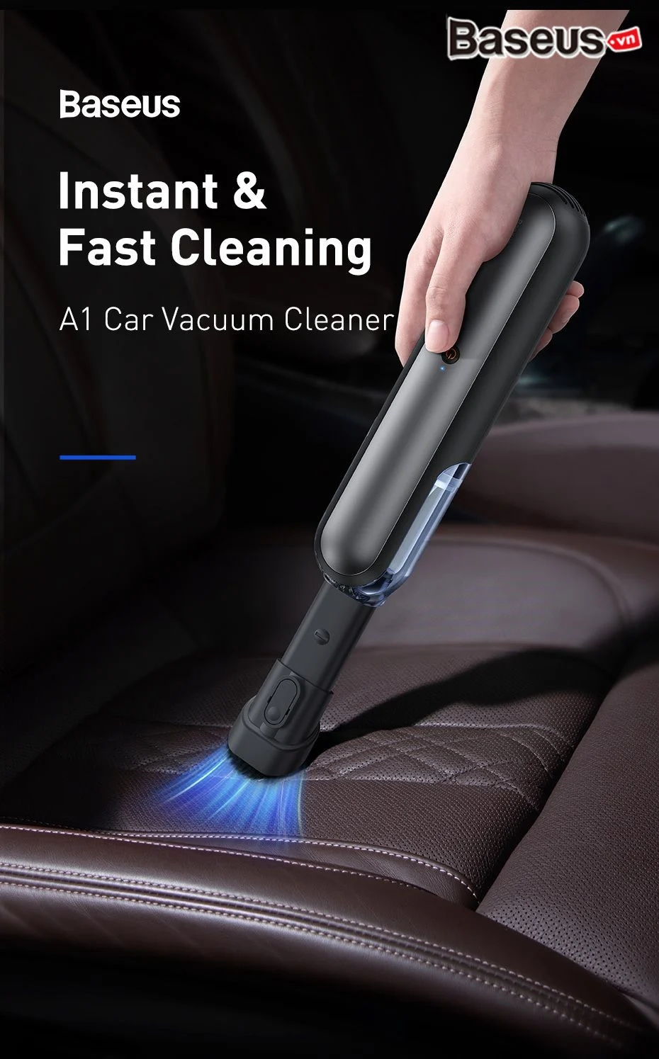 Máy Hút Bụi Pin Sạc Cầm Tay Baseus A1 Car Vacuum Cleaner 4000Pa