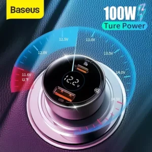 Tẩu sạc công suất cao Baseus 100W Superme Digital Display PPS Dual Quick Charger