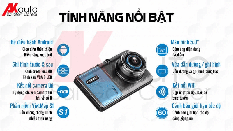 Tính năng nổi bật Camera Vietmap A50