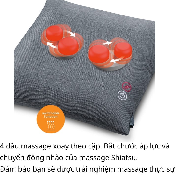 Gối massage Shiatsu Beurer MG135