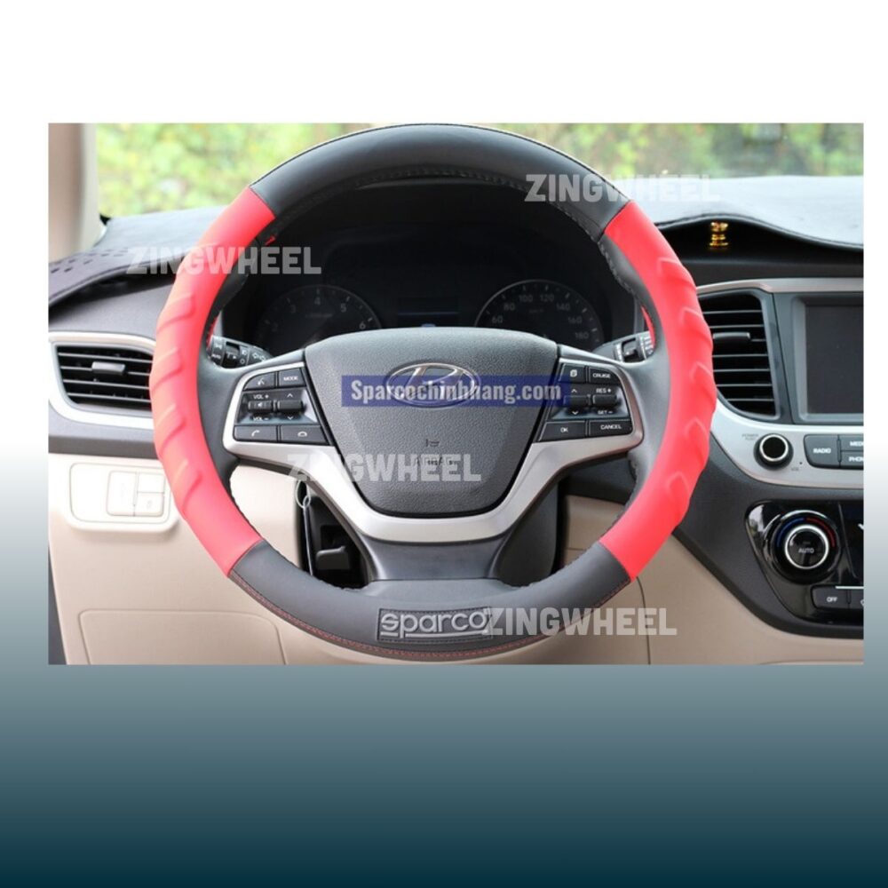 Bọc vô lăng Sparco SPC1117 sử dụng chất liệu da Pu có gân! - Hình ảnh 6