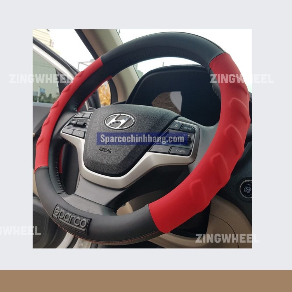 Bọc vô lăng Sparco SPC1117 sử dụng chất liệu da Pu có gân! - Hình ảnh 13
