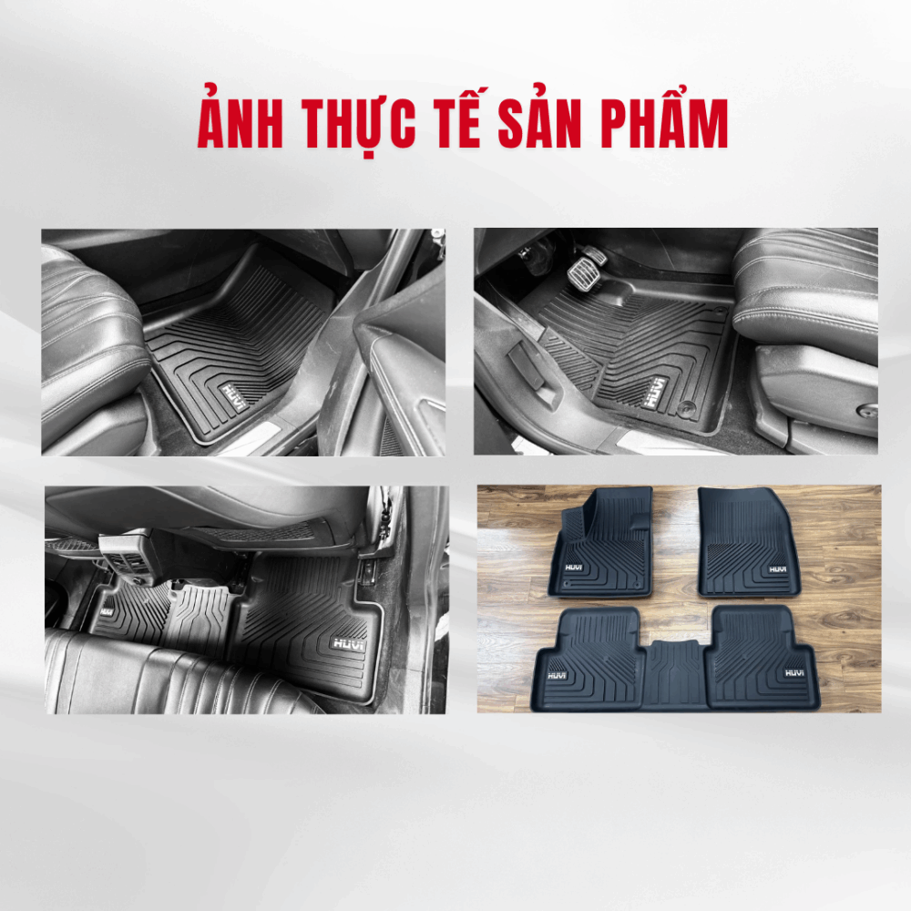 Thảm lót sàn ô tô HUVI cho xe Peugeot 3008 3D năm 2017+ - Hình ảnh 2