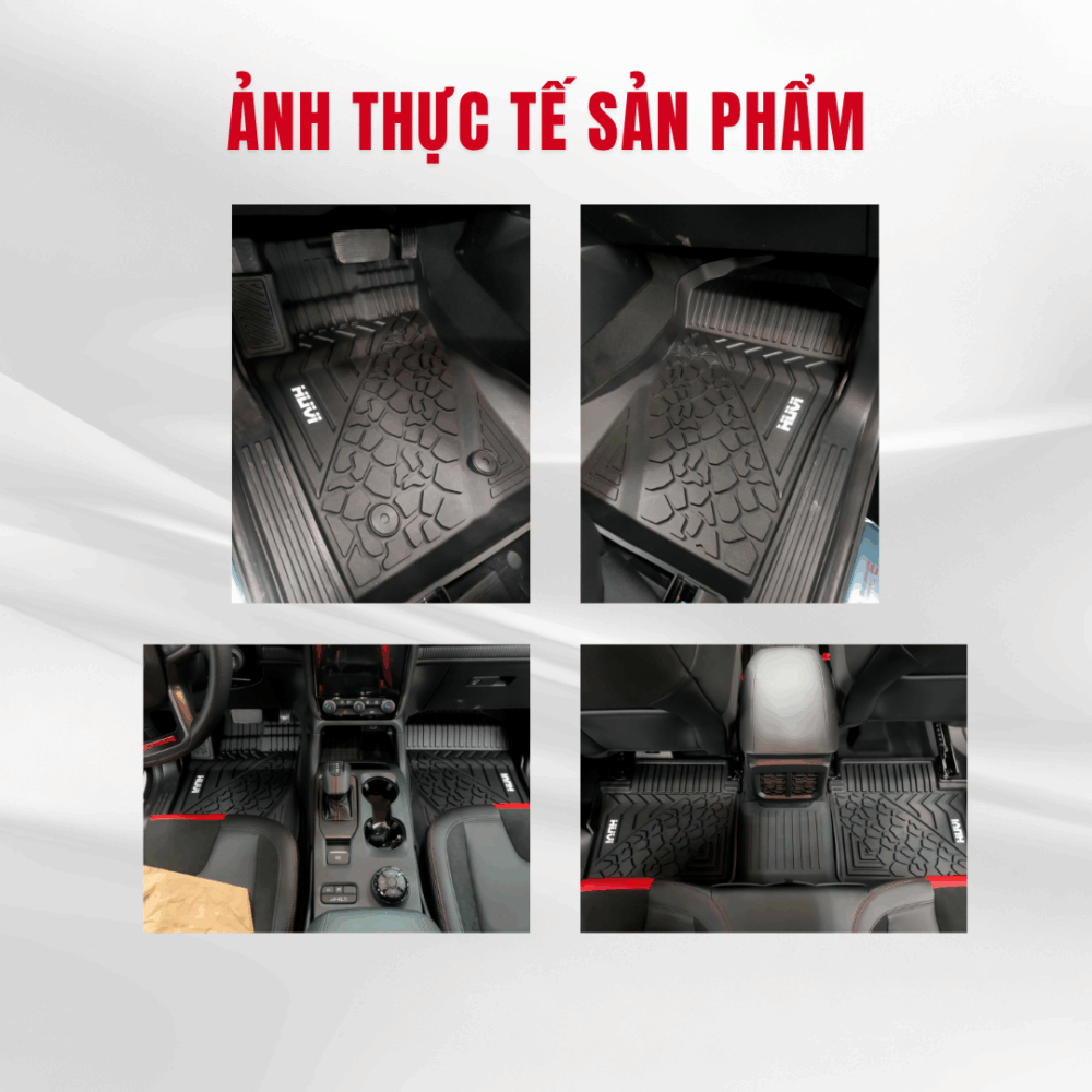 Thảm lót sàn ô tô HUVI cho xe Ford Ranger 3D năm 2023+ - Hình ảnh 2