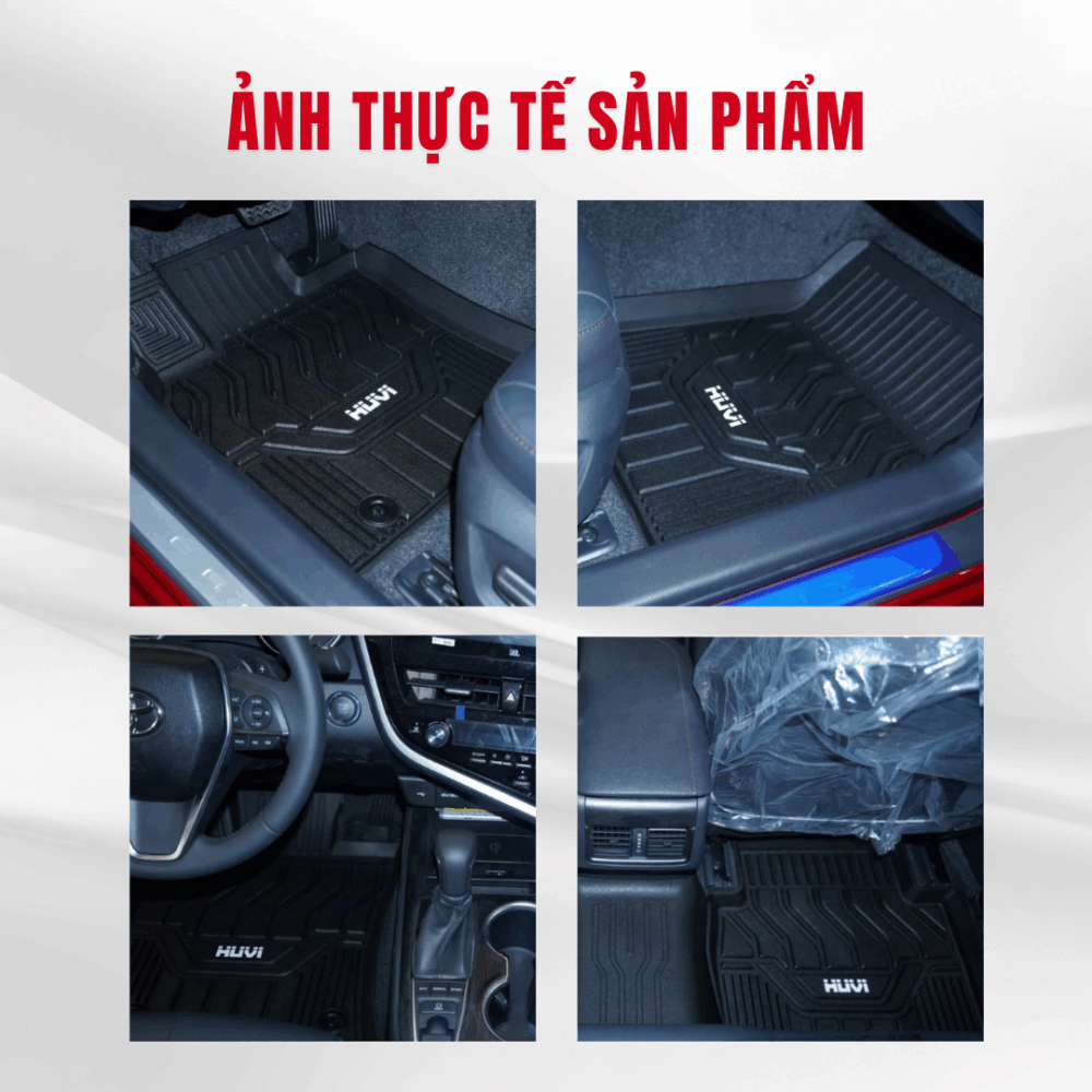 Thảm lót sàn ô tô HUVI cho xe Toyota Camry 3D năm 2019+ - Hình ảnh 2