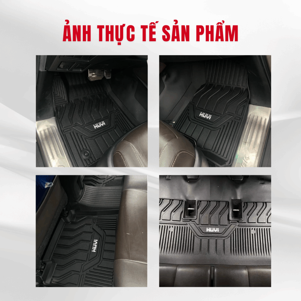 Thảm lót sàn ô tô HUVI cho xe Toyota Fortuner 3D (7 chỗ) năm 2017+ - Hình ảnh 2
