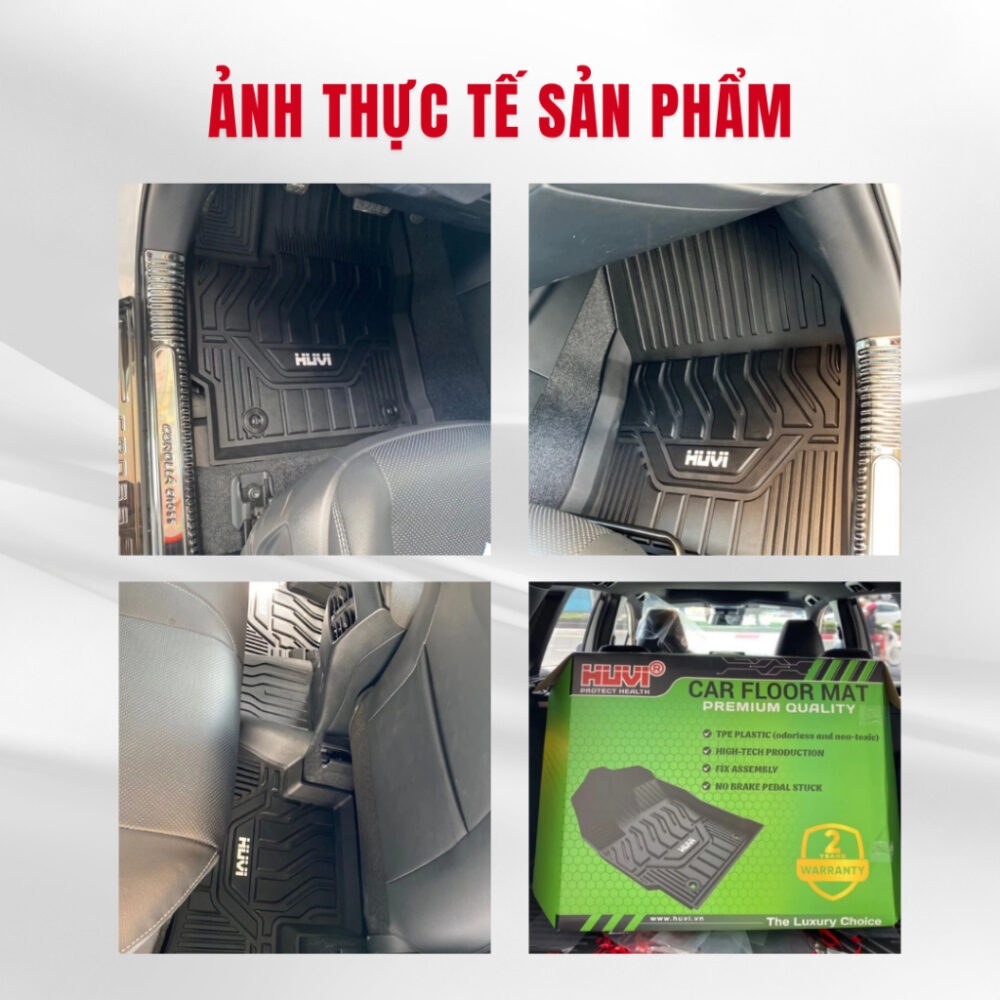 Thảm lót sàn ô tô HUVI cho xe Toyota Cross 3D năm 2020+ - Hình ảnh 2