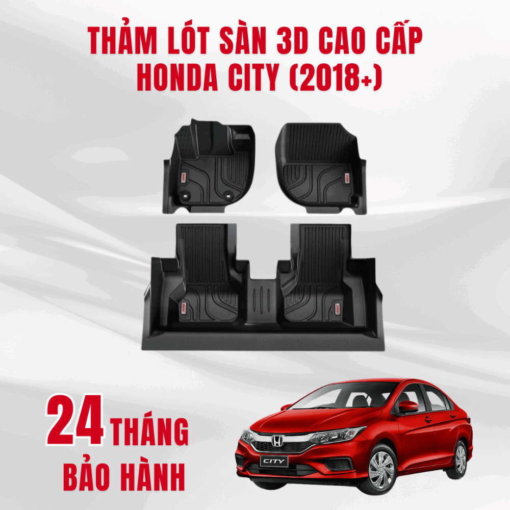 Thảm lót sàn ô tô HUVI cho xe Honda City 3D năm 2018+ - Hình ảnh 8