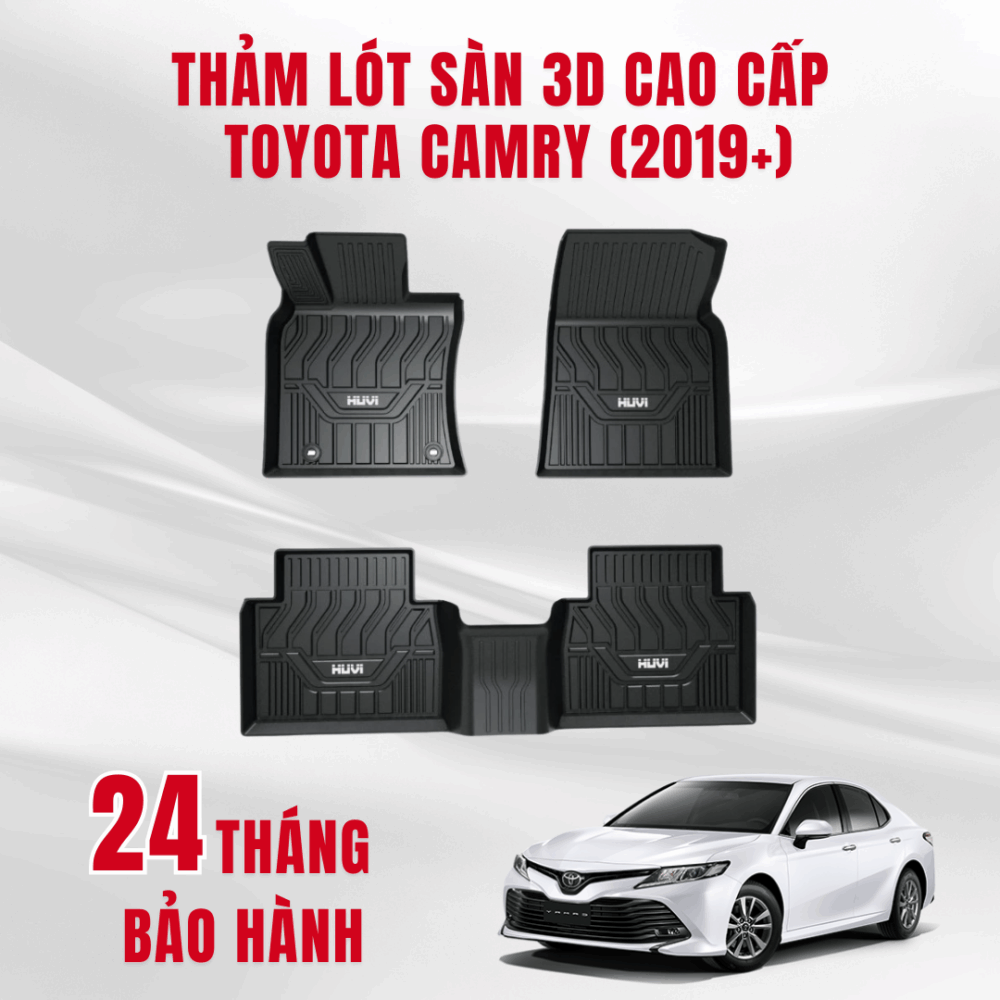 Thảm lót sàn ô tô HUVI cho xe Toyota Camry 3D năm 2019+ - Hình ảnh 7