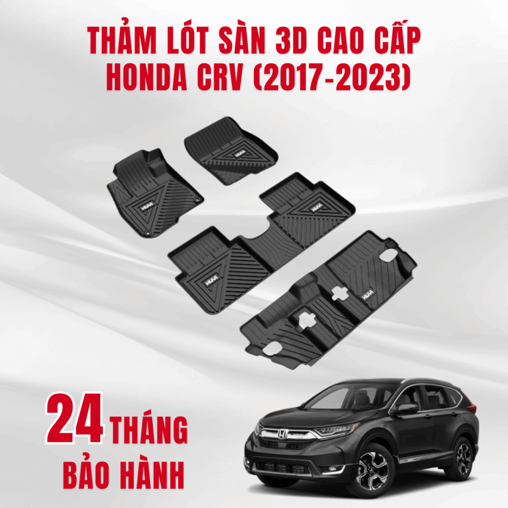 Thảm lót sàn ô tô HUVI cho xe Honda CR-V 3D (7 chỗ) năm 2017+ - Hình ảnh 8