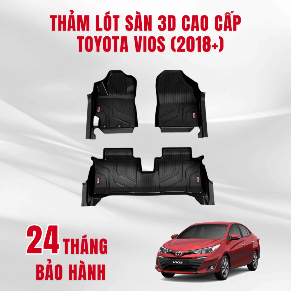 Thảm lót sàn ô tô HUVI cho xe Toyota Vios 2D năm 2018+ - Hình ảnh 11