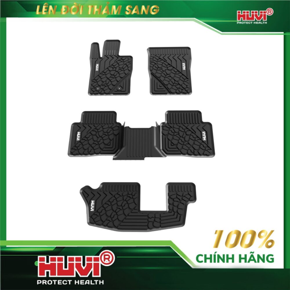 Thảm lót sàn ô tô HUVI cho xe Ford Everest 2D (7 chỗ) năm 2023+