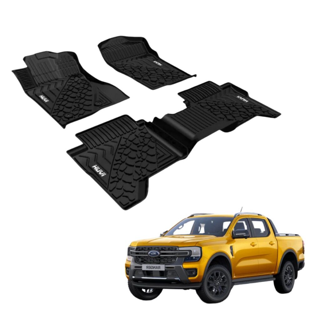 Thảm lót sàn ô tô HUVI cho xe Ford Ranger 3D năm 2023+
