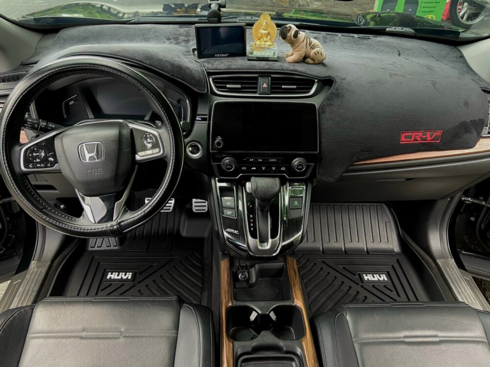 Thảm lót sàn ô tô HUVI cho xe Honda CR-V 3D (7 chỗ) năm 2017+