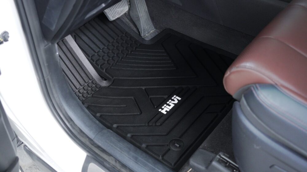 Thảm lót sàn ô tô HUVI cho xe Hyundai SantaFe 2D (7 chỗ) năm 2018-2020