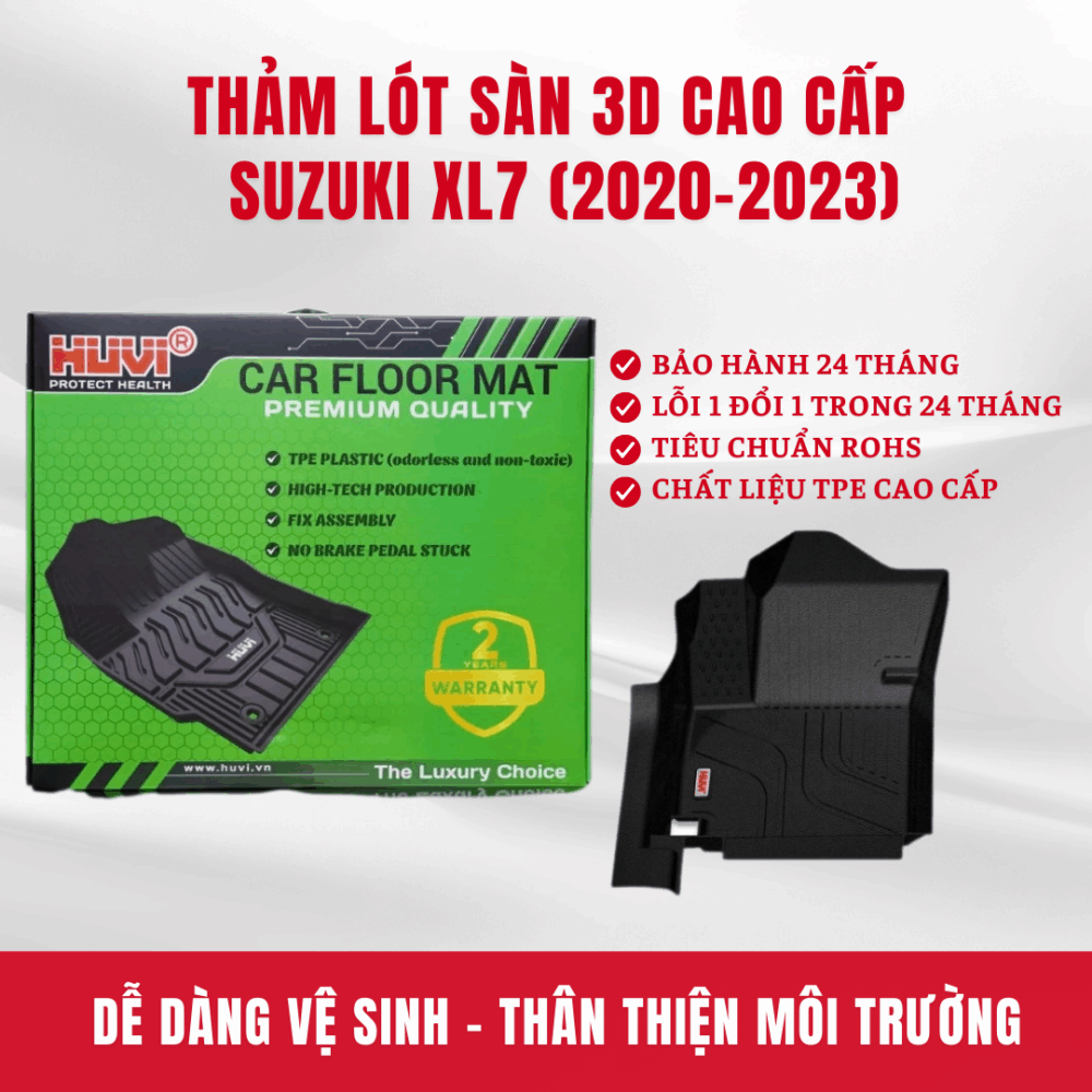 Thảm lót sàn ô tô Suzuki XL7 3D Huvi cao cấp - Hình ảnh 8