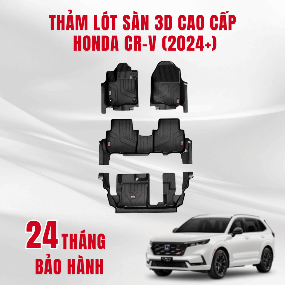 Thảm lót sàn ô tô Huvi cho xe Honda CR-V 2024+ (7 chỗ) - Hình ảnh 8