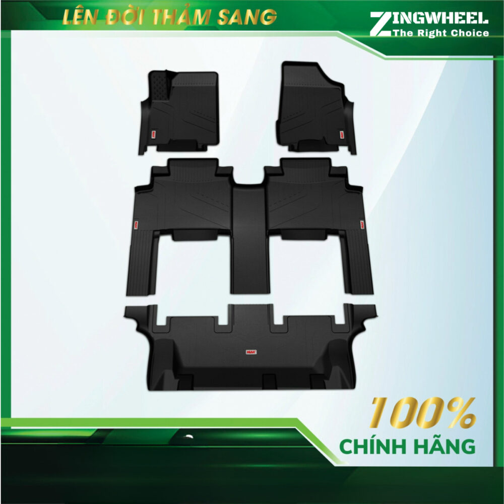 Thảm lót sàn Huvi cho xe Hyundai Custin 3D Cao cấp