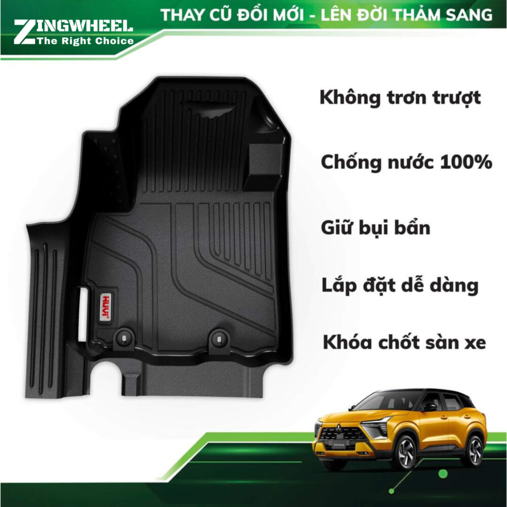 Thảm lót sàn ô tô Huvi cho xe Mitsubishi Xforce