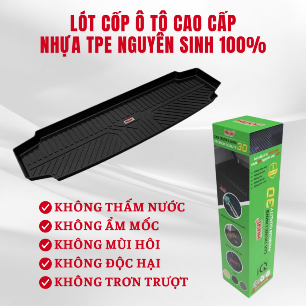 Thảm lót cốp ô tô HUVI cho xe Honda BR-V năm 2023 - Hình ảnh 3