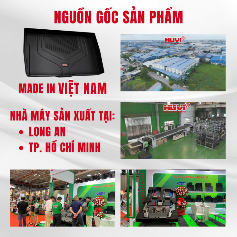 Thảm lót cốp ô tô Mitsubishi Xforce 2024 3D Huvi Cao Cấp - Hình ảnh 6