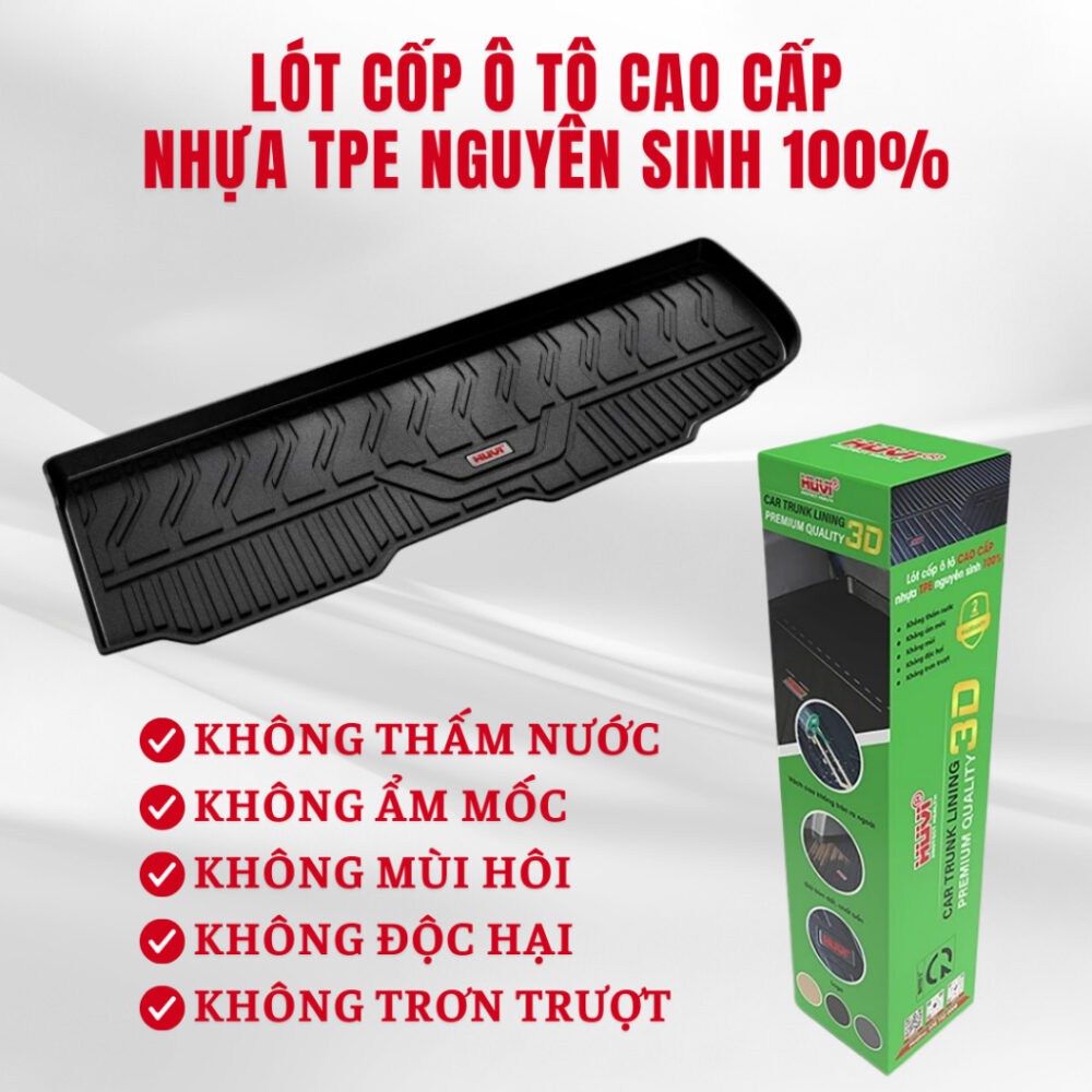 Thảm lót cốp ô tô HUVI cho xe Toyota Veloz 2D (7 chỗ) năm 2022+ - Hình ảnh 2