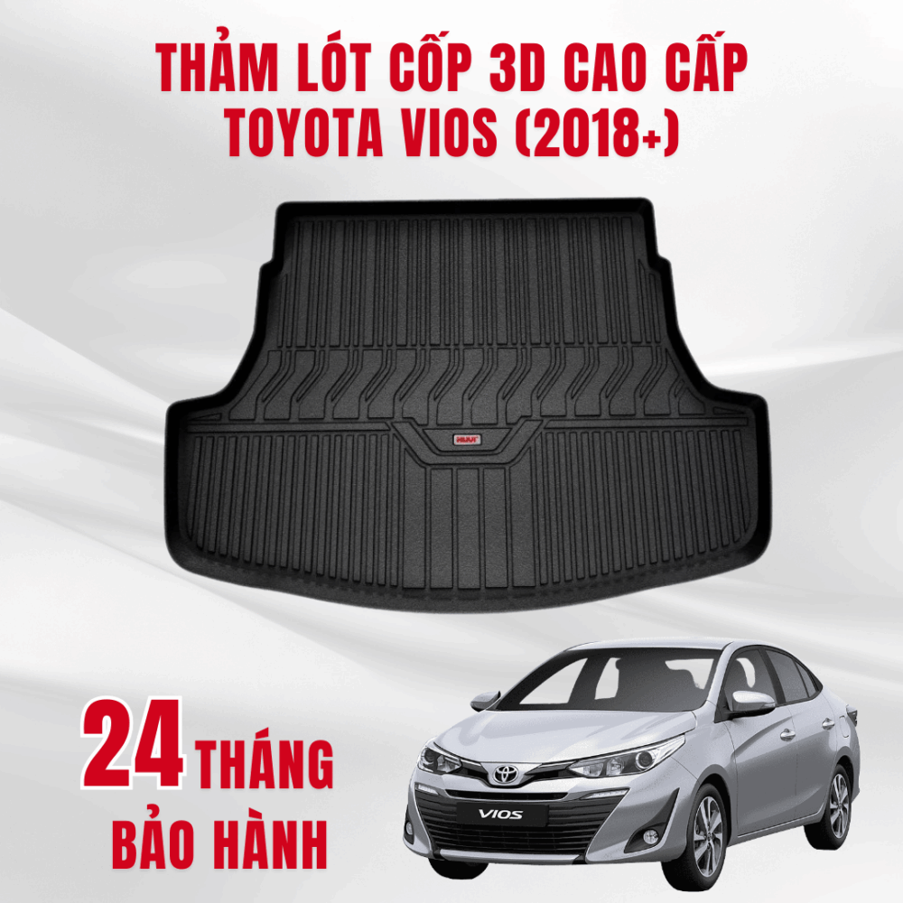 Thảm lót cốp ô tô HUVI cho xe Toyota Vios 2D năm 2018+ - Hình ảnh 4