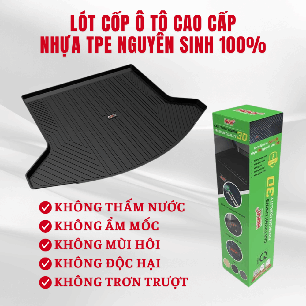 Thảm lót cốp ô tô Huvi cho xe Mazda Cx5 - Hình ảnh 4