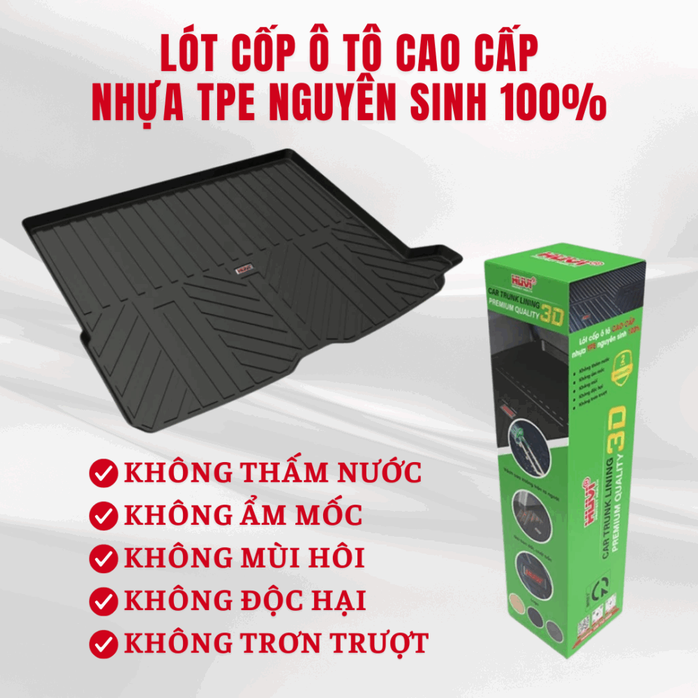 Thảm lót cốp ô tô HUVI cho xe Mercedes GLC 2D năm 2016+ - Hình ảnh 6
