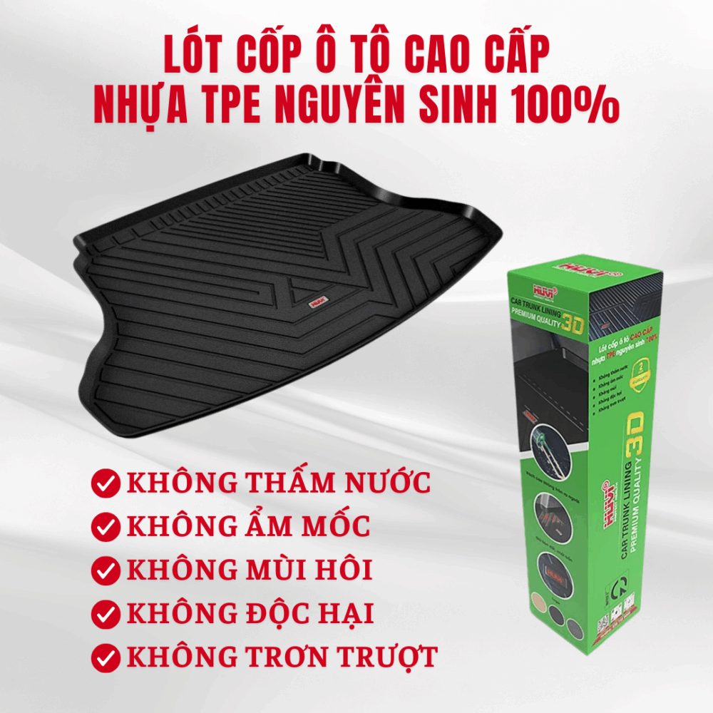 Thảm lót cốp ô tô HUVI cho xe Hyundai Accent 2D năm 2018+ - Ảnh 4