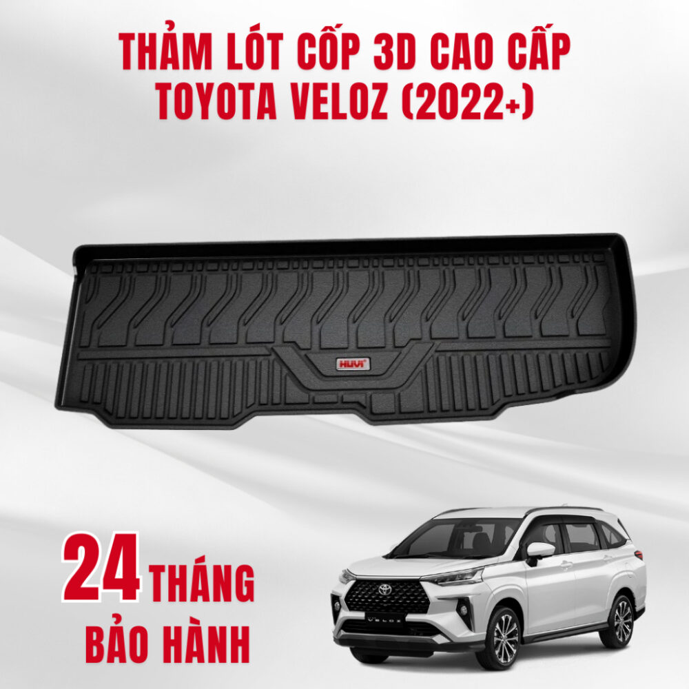 Thảm lót cốp ô tô HUVI cho xe Toyota Veloz 2D (7 chỗ) năm 2022+ - Hình ảnh 4