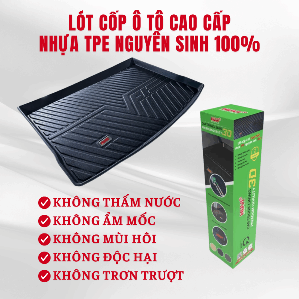 Thảm lót cốp ô tô HUVI cho xe Vinfast VF8 2D năm 2022+ - Hình ảnh 4