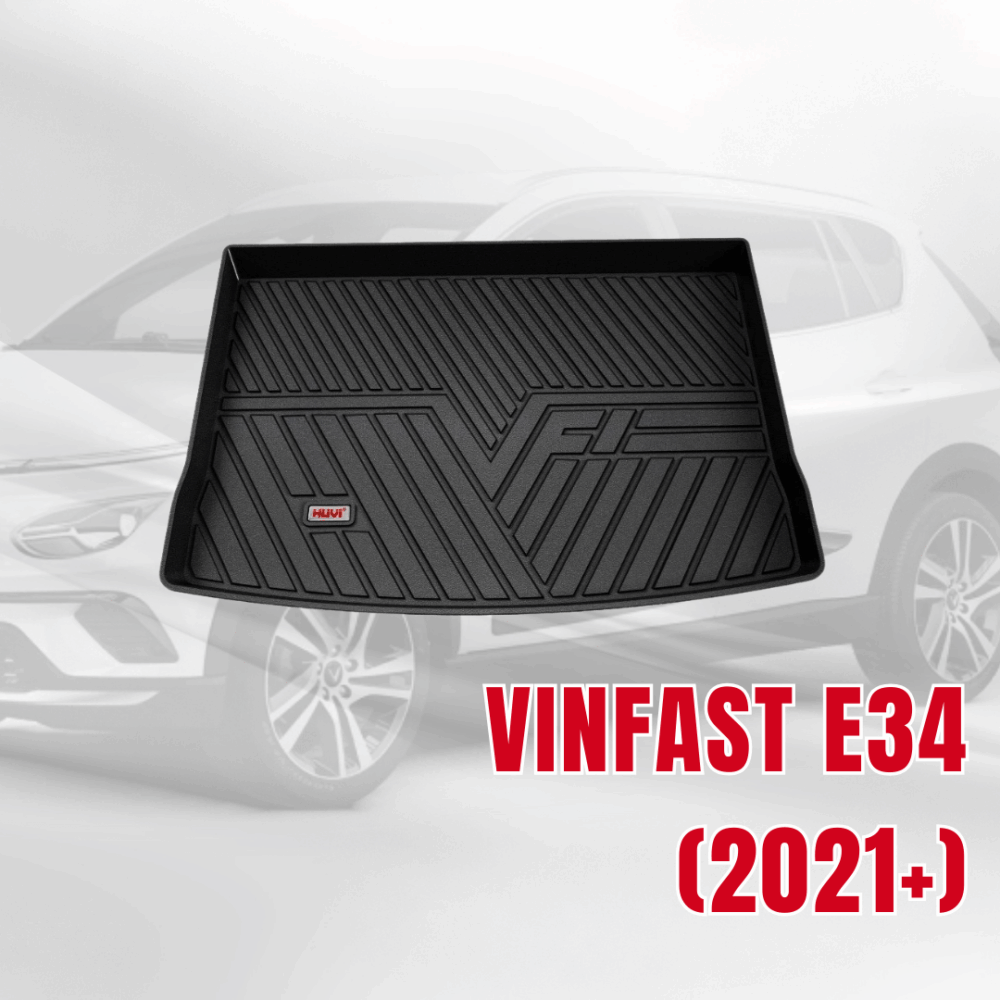 Thảm lót cốp ô tô HUVI cho xe Vinfast E34 2D năm 2021+ - Hình ảnh 4