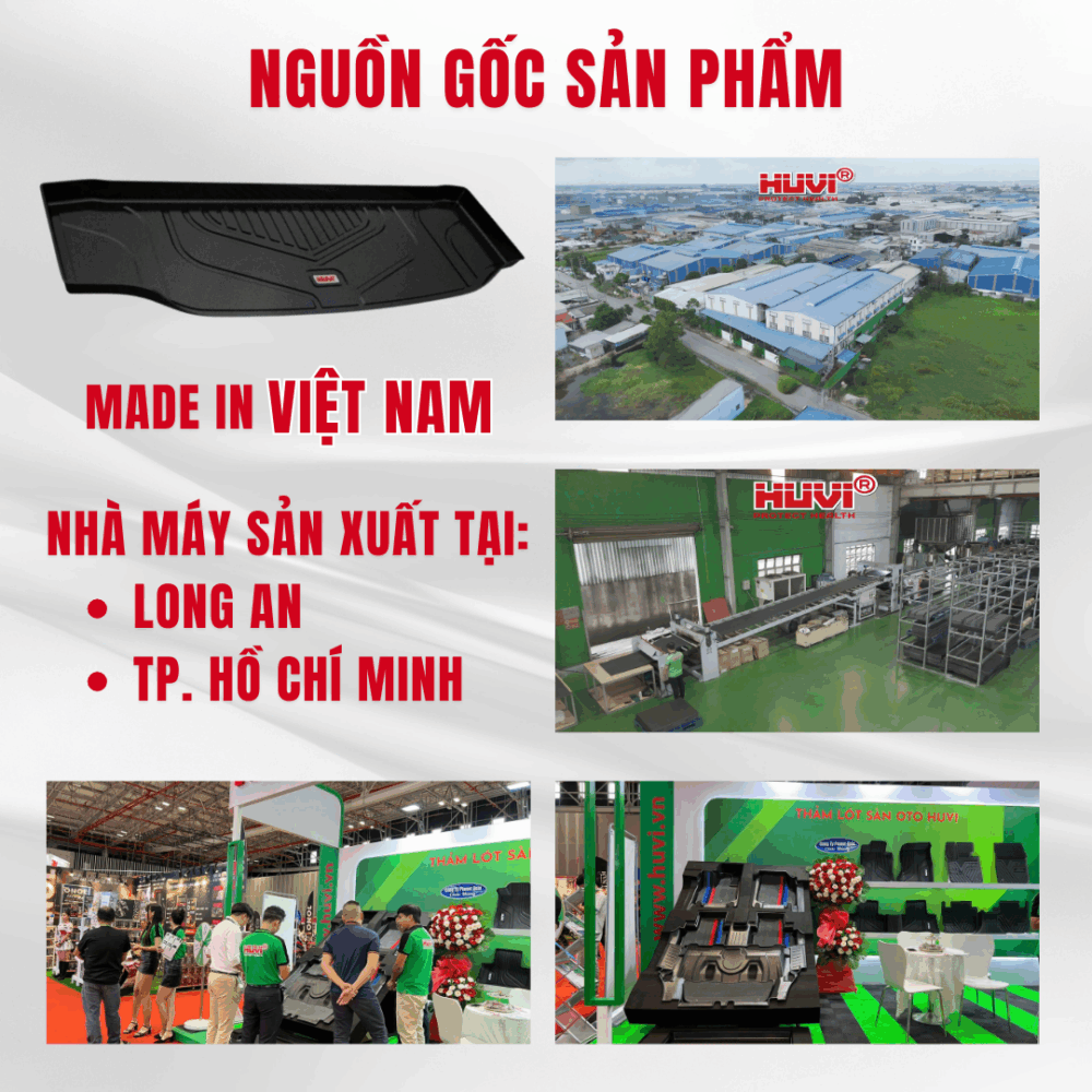 Thảm lót cốp ô tô Suzuki XL7 3D Huvi cao cấp - Hình ảnh 5