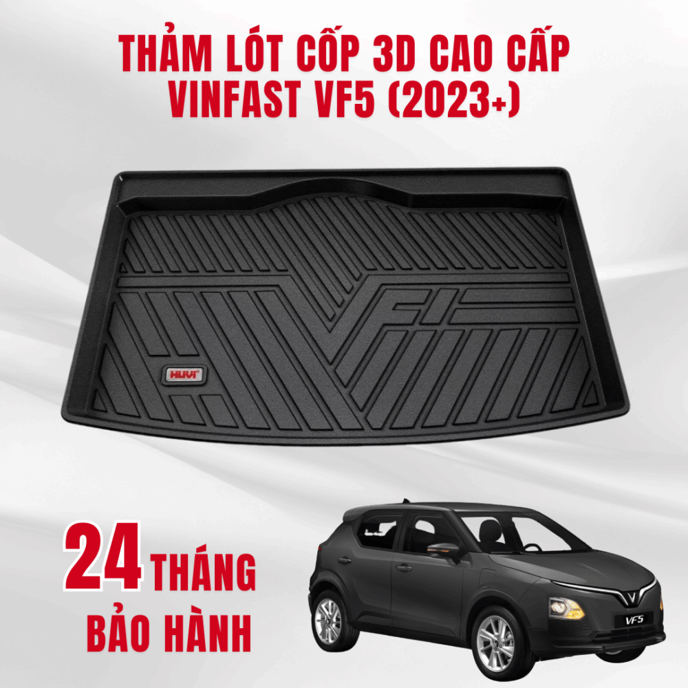 Thảm lót cốp ô tô HUVI cho xe Vinfast VF5 2D năm 2023+ - Hình ảnh 5