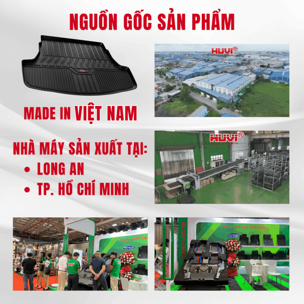 Thảm lót cốp ô tô HUVI cho xe Toyota Vios 2D năm 2018+ - Hình ảnh 8