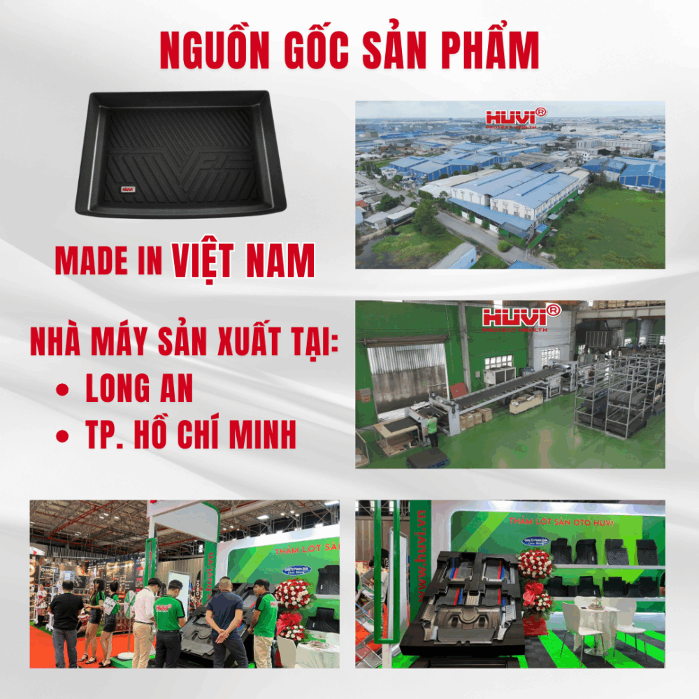 Thảm lót cốp ô tô Vinfast VF6 2023 3D Huvi Cao Cấp - Hình ảnh 6
