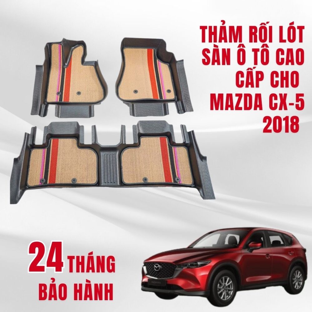 Thảm lót rối ô tô Mazda CX5 2018-2024 nhựa PVC cao cấp Huvi - Hình ảnh 5