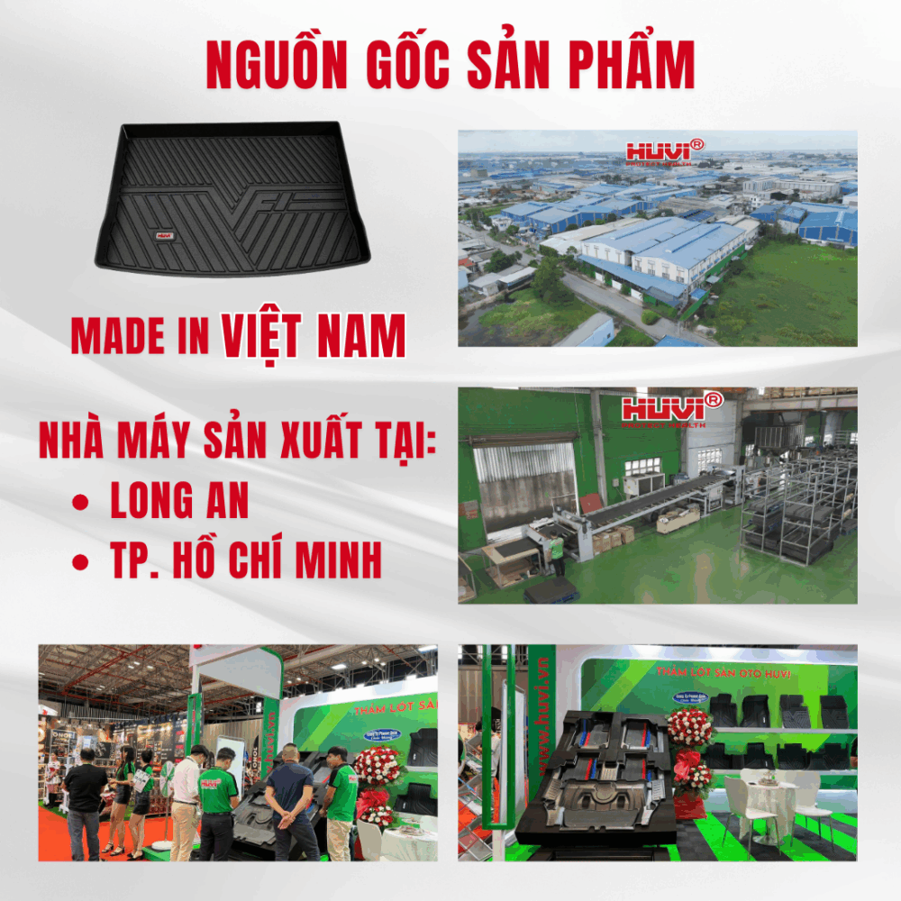 Thảm lót cốp ô tô HUVI cho xe Vinfast E34 2D năm 2021+ - Hình ảnh 5