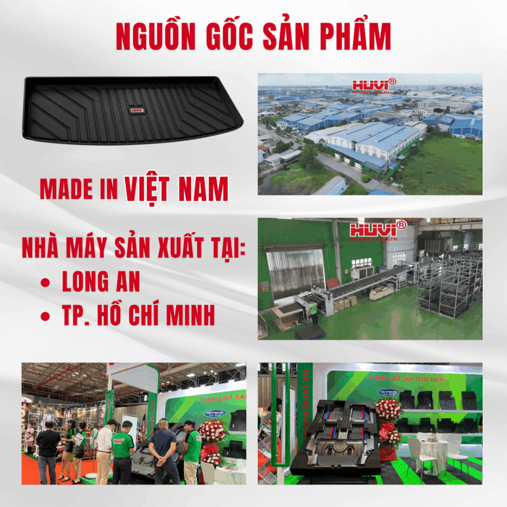 Thảm lót cốp ô tô HUVI cho xe Mitsubishi Xpander 2D (7 chỗ) năm 2018+ - Hình ảnh 8